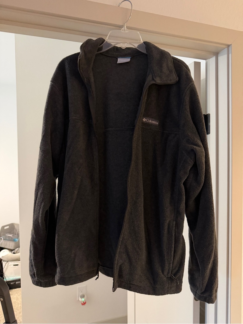 Columbia Dark Gray Full-Zip Lightweight Fleece Jacket